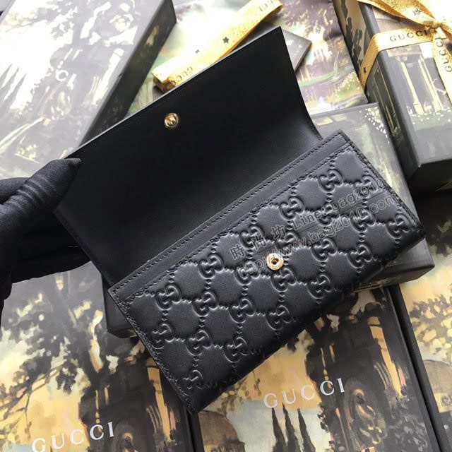 Gucci包 古馳新款錢包 Gucci翻蓋女錢包 牛皮系列 404070紅花玫瑰粉  gdj1191